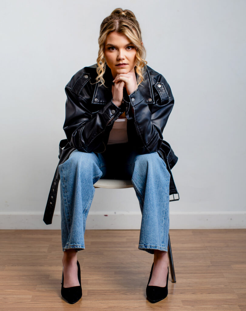 Female consultant leading a mock meeting for a professional brand library